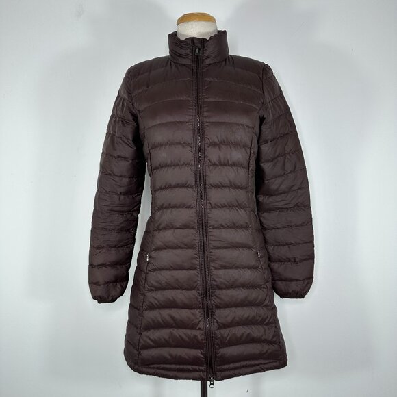 Patagonia Brown Long Jacket Women's Size XS Fiona Goose Down Parka Puffer - Picture 1 of 14
